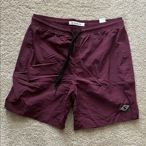 PacSun Dark Red Swim Shorts